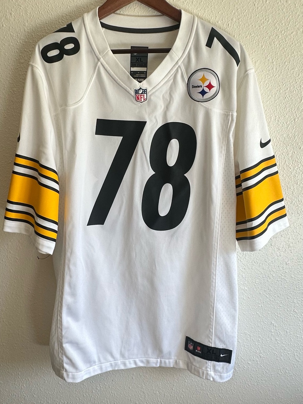 Nike Pittsburgh Steelers Alejandro Villanueva #78 NFL Game Jersey XL
